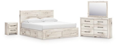 Lawroy Light Natural Panel Storage Bedroom Set 4 view 2
