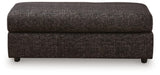 Lentiz Onyx Performance Fabric,Next-Gen Nuvella™,Chenille Oversized Accent Ottoman view 3