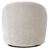 Leon Chenille Upholstered Swivel Accent Chair Beige view 7