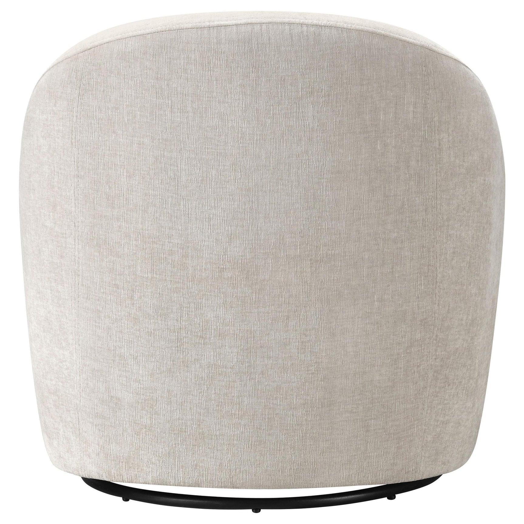 Leon Chenille Upholstered Swivel Accent Chair Beige view 7