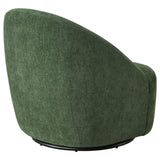 Leon Chenille Upholstered Swivel Accent Chair Green view 8