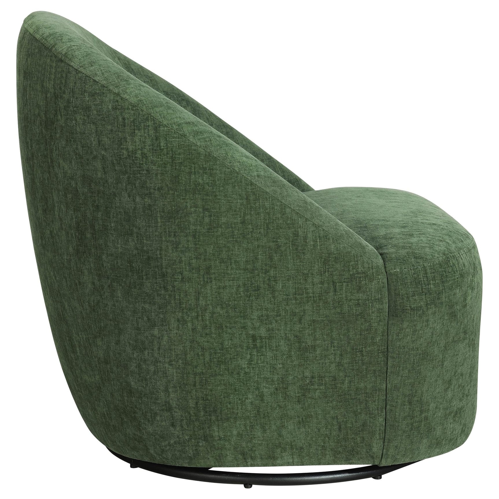 Leon Chenille Upholstered Swivel Accent Chair Green view 9