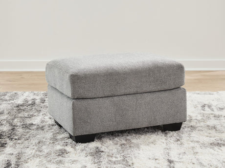 Loreo Flint Chenille Ottoman from Decor Furniture