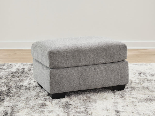 Loreo Flint Chenille Ottoman from Decor Furniture