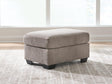 Loreo Truffle Chenille Ottoman from Decor Furniture