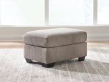 Loreo Truffle Chenille Ottoman from Decor Furniture