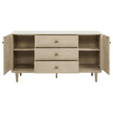Lucaire 2-door 3-drawer Cultured Marble Top Sideboard Sandstone view 3