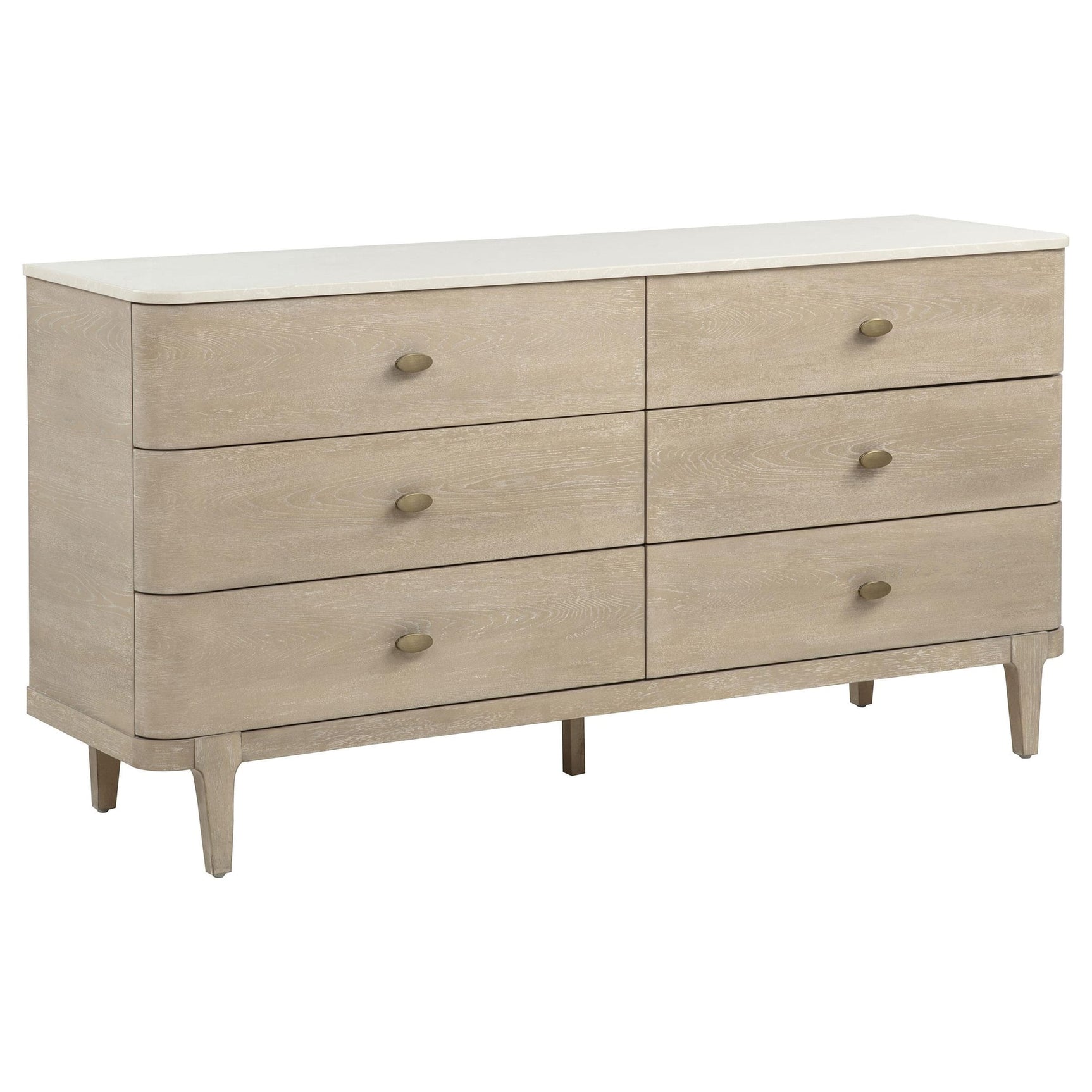 Lucaire 6-drawer Dresser Cabinet Sandstone from Decor Furniture