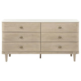 Lucaire 6-drawer Dresser Cabinet Sandstone view 2