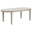 Lucaire 84-inch Cultured Marble Top Dining Table Honed Cream from Decor Furniture