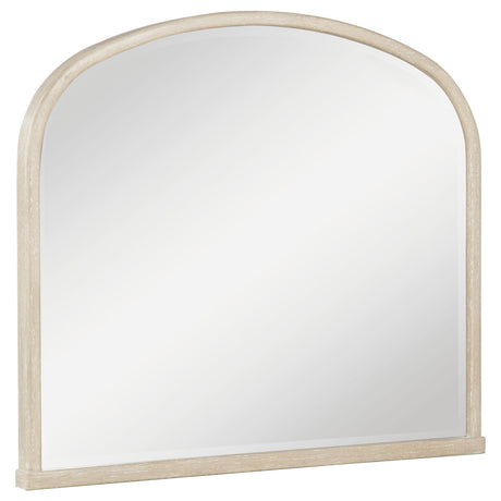 Lucaire Arched Dresser Mirror Sandstone from Decor Furniture