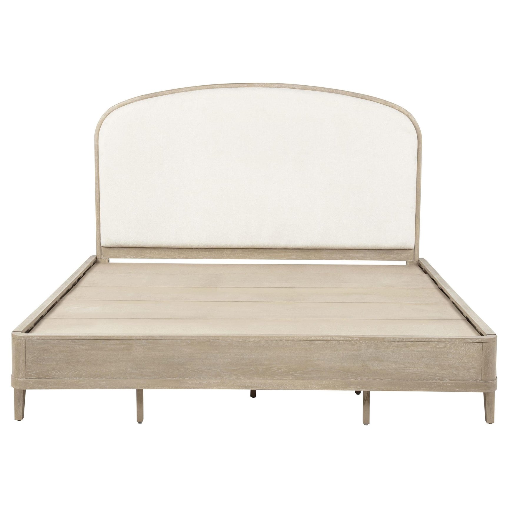 Lucaire Eastern King Upholstered Panel Bed Sandstone view 2