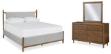 Lyncott Brown Upholstered Bedroom Set view 26