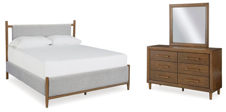 Lyncott Brown Upholstered Bedroom Set view 26