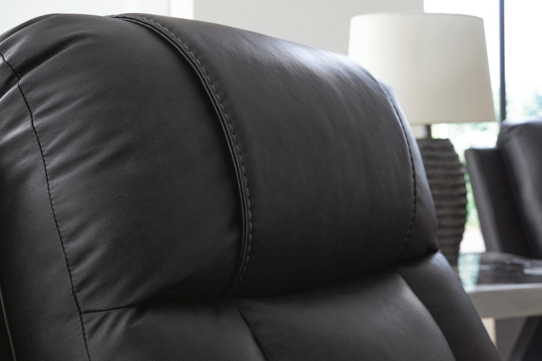 Mackmenville Carbon Reclining Sofa and Reclining Loveseat with Console view 2