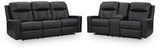 Mackmenville Carbon Reclining Sofa and Reclining Loveseat with Console view 5
