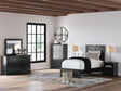 Maribel Black Panel Bedroom Set with Multiple Size and Piece Options Queen 4: Bed, Dresser, Mirror, NightStand from Decor Furniture
