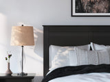 Maribel Black Panel Bedroom Set with Multiple Size and Piece Options Full 4: Bed, Dresser, Mirror, NightStand from Decor Furniture