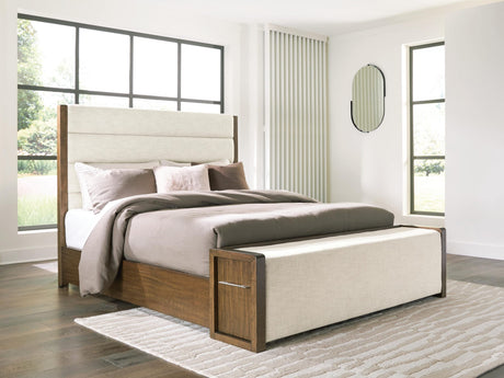 Marxmore Brown Queen Upholstered Storage Bed view 6