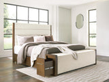 Marxmore Brown Queen Upholstered Storage Bed view 8