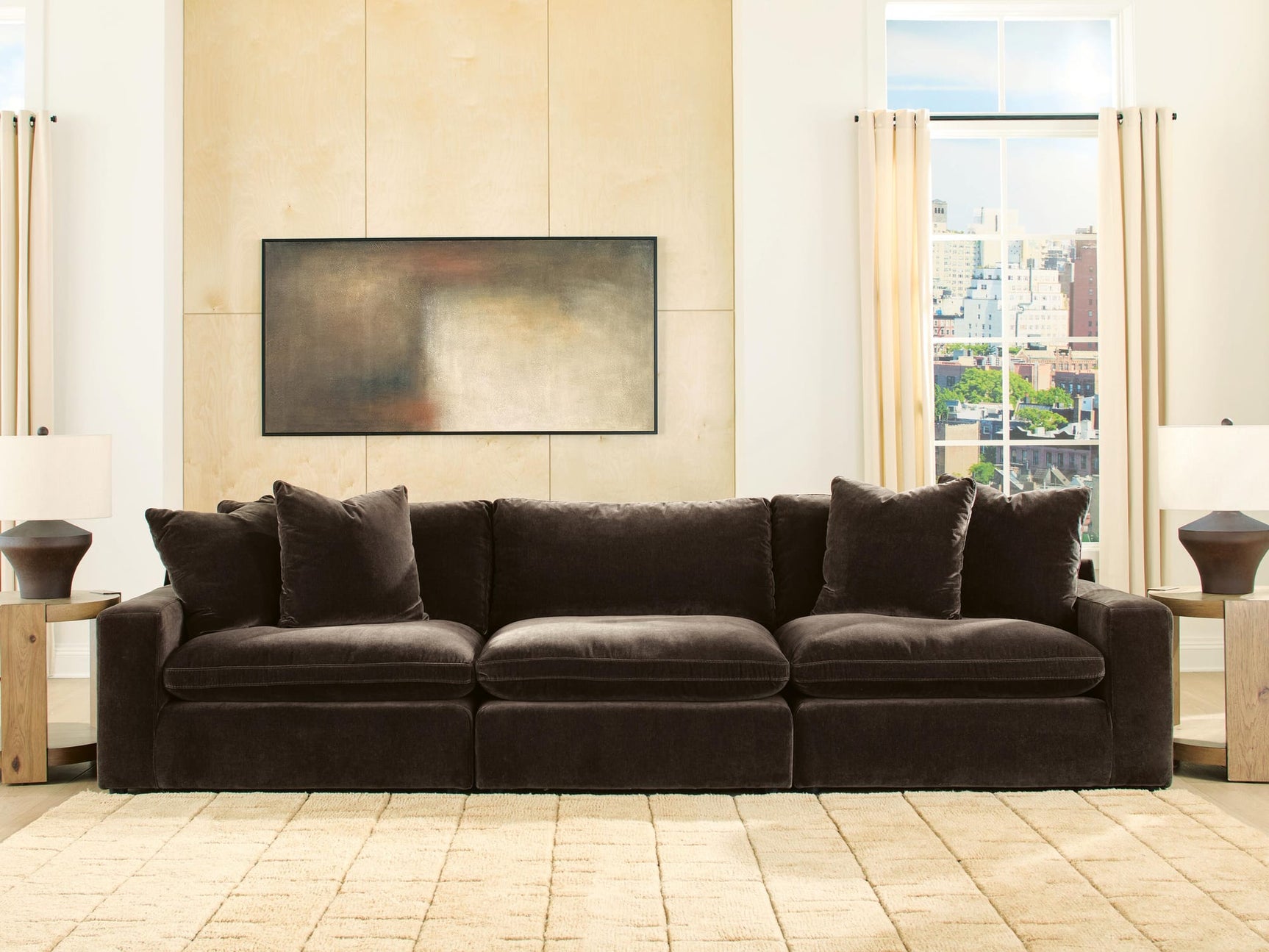 Maxton Heights Bittersweet 3-Piece Sectional Sofa from Decor Furniture
