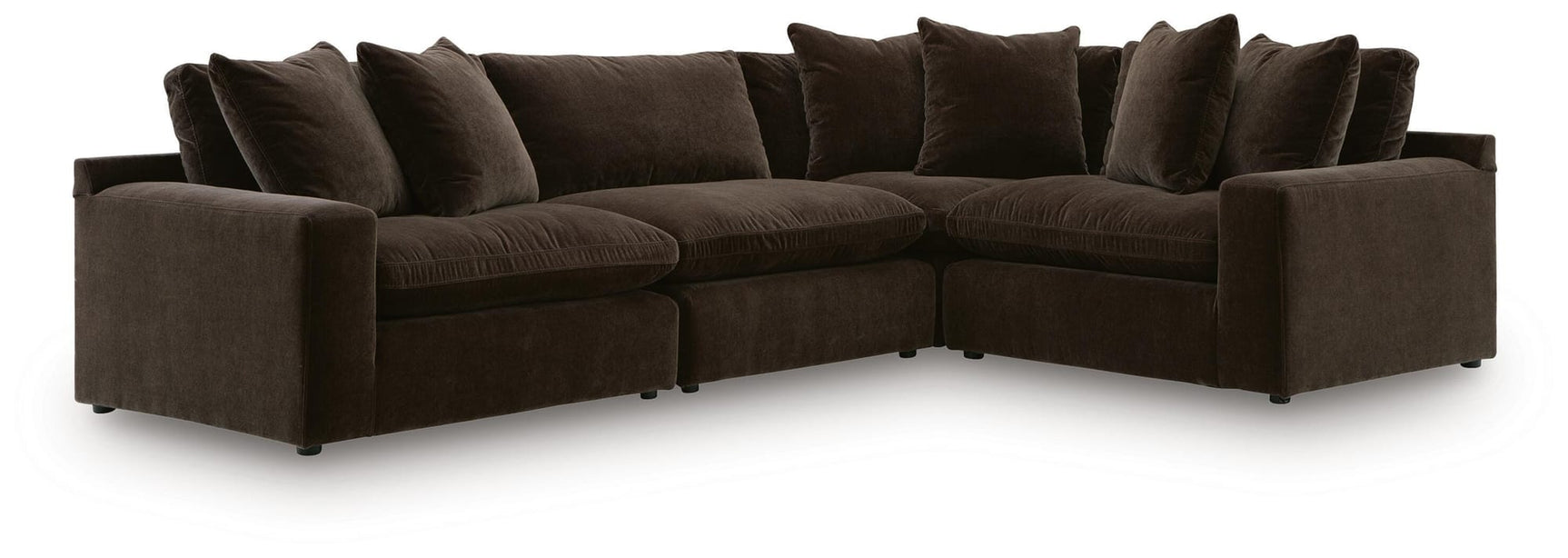 Maxton Heights Bittersweet 4-Piece Sectional view 2