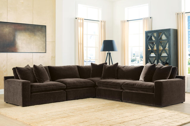 Maxton Heights Bittersweet 5-Piece Sectional from Decor Furniture