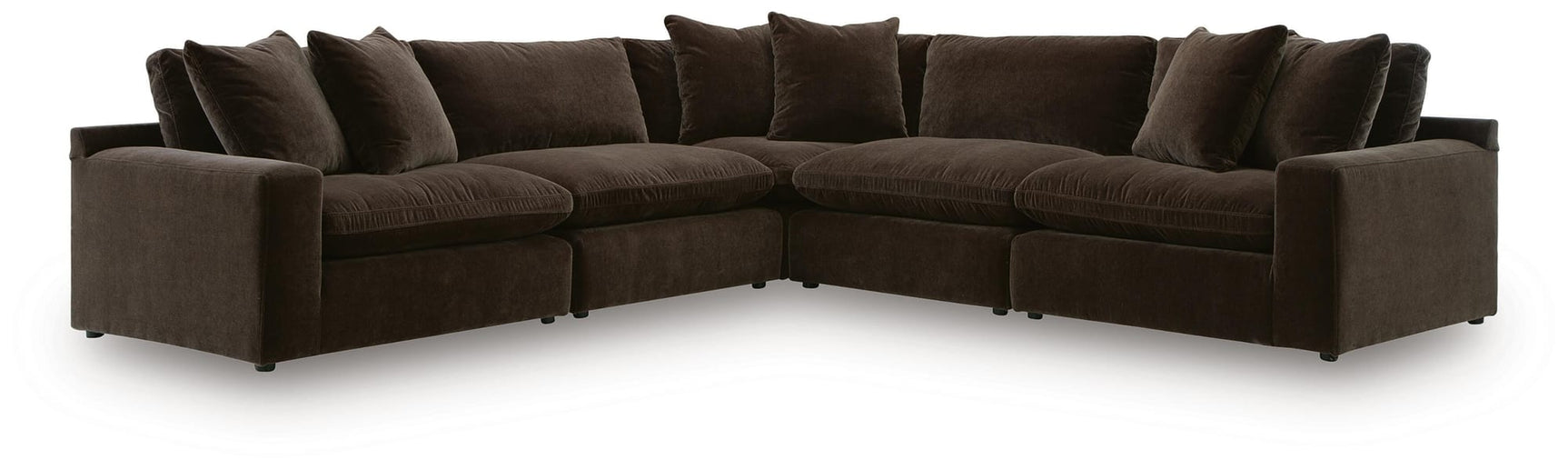 Maxton Heights Bittersweet 5-Piece Sectional view 2