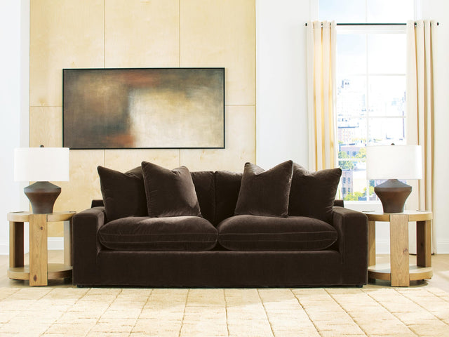 Maxton Heights Bittersweet Chenille,Velvet Sofa from Decor Furniture