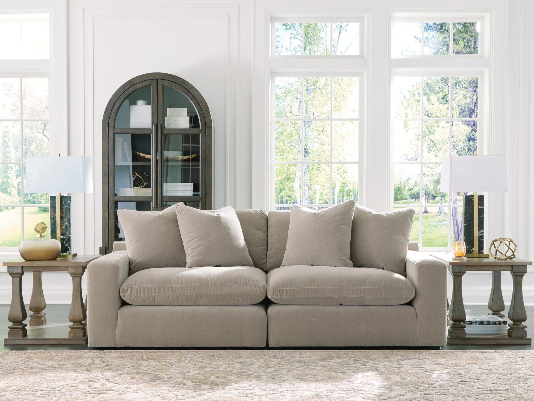 Maxton Heights Pebble 2-Piece Sectional Sofa from Decor Furniture