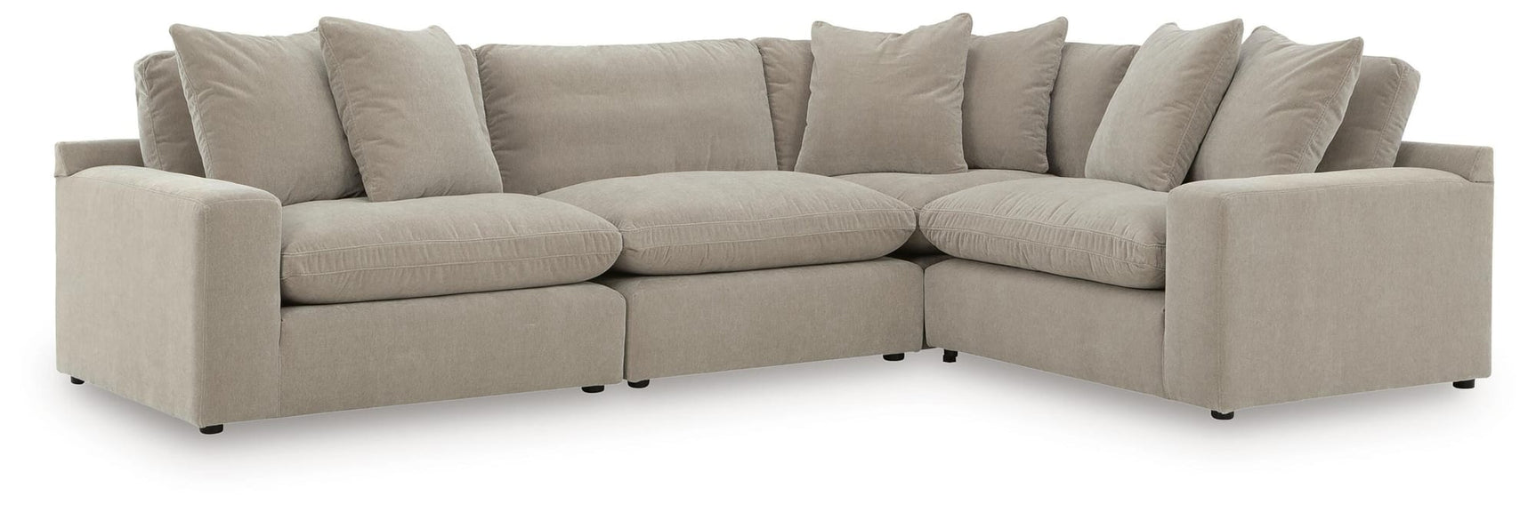 Maxton Heights Pebble 4-Piece Sectional view 4