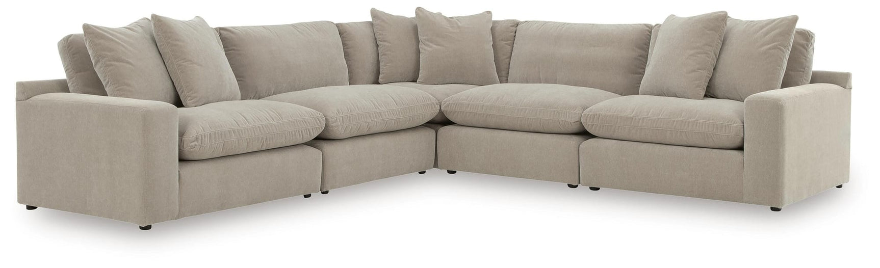 Maxton Heights Pebble 5-Piece Sectional view 2