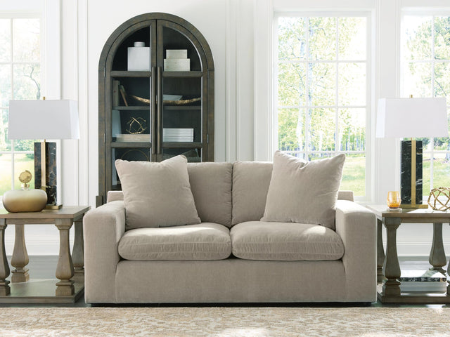Maxton Heights Pebble Chenille,Velvet Loveseat from Decor Furniture