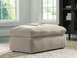 Maxton Heights Pebble Chenille,Velvet Ottoman from Decor Furniture