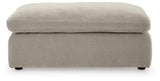 Maxton Heights Pebble Chenille,Velvet Ottoman view 3