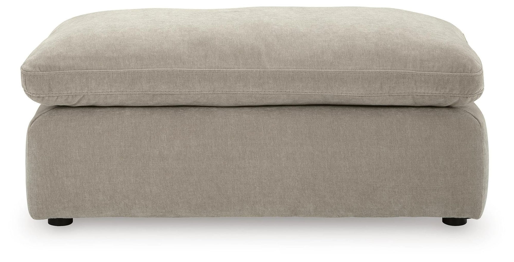 Maxton Heights Pebble Chenille,Velvet Ottoman view 3