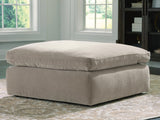 Maxton Heights Pebble Chenille,Velvet Oversized Accent Ottoman from Decor Furniture