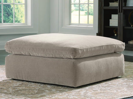 Maxton Heights Pebble Chenille,Velvet Oversized Accent Ottoman from Decor Furniture