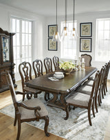 Maylee Dark Brown Dining Set from Decor Furniture