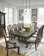 Maylee Dark Brown Dining Set from Decor Furniture