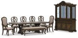 Maylee Dark Brown Dining Set view 10