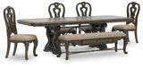 Maylee Dark Brown Dining Set view 11