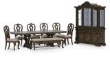 Maylee Dark Brown Dining Set view 17