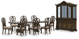 Maylee Dark Brown Dining Set view 19