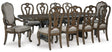 Maylee Dark Brown Dining Set view 25