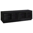 Medina 4-Door TV Stand for TVs up to 85 Inches Black from Decor Furniture
