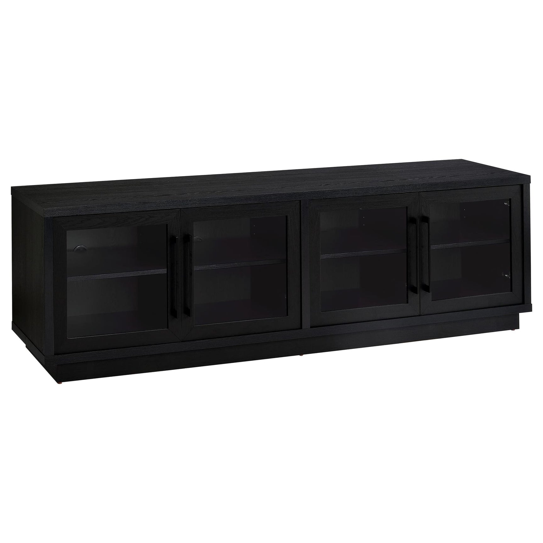 Medina 4-Door TV Stand for TVs up to 85 Inches Black from Decor Furniture