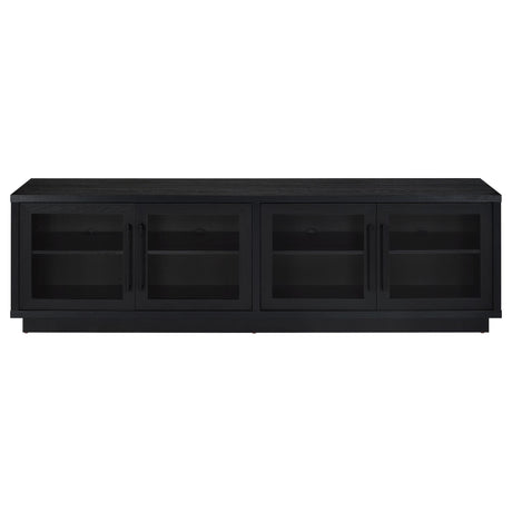 Medina 4-Door TV Stand for TVs up to 85 Inches Black view 4