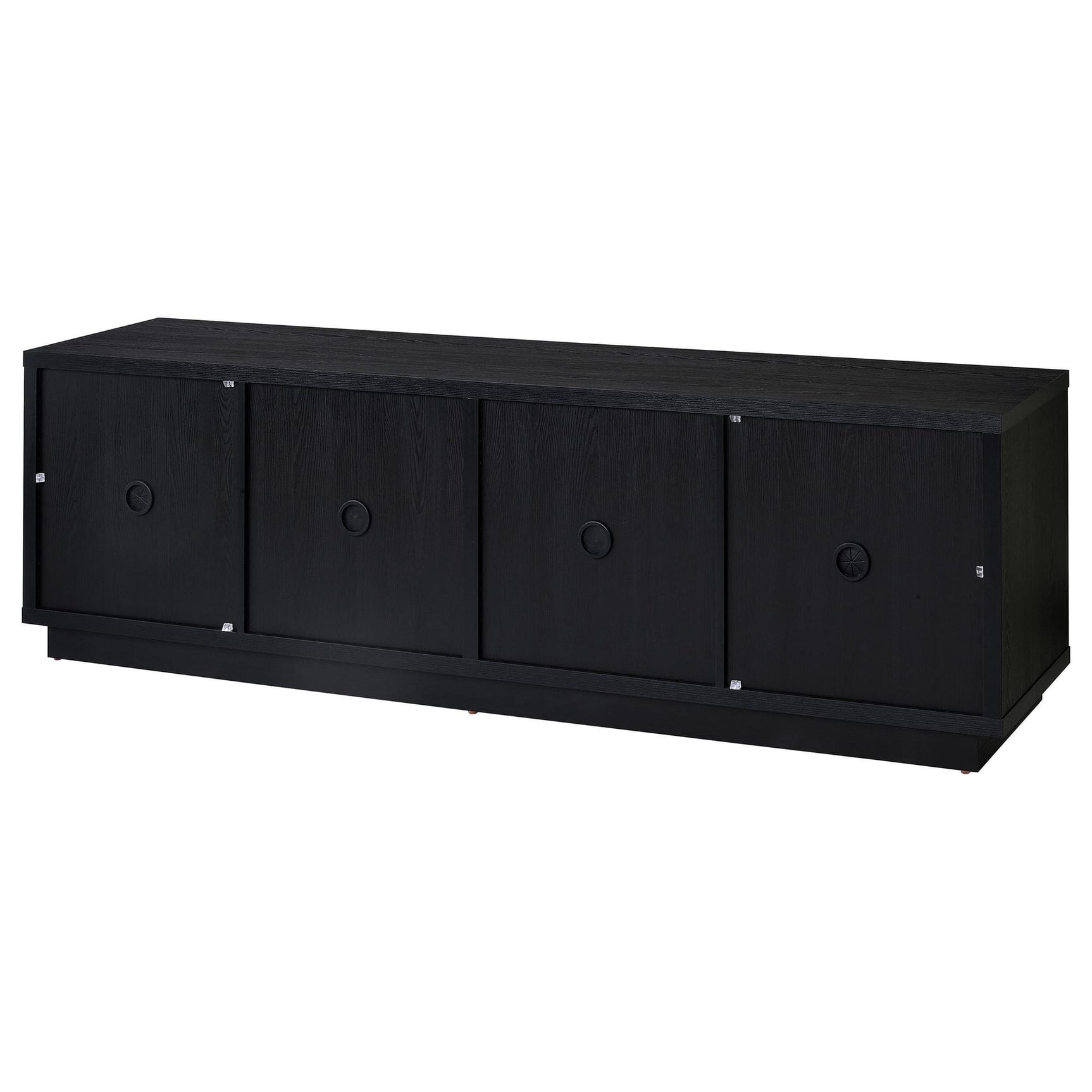 Medina 4-Door TV Stand for TVs up to 85 Inches Black view 8