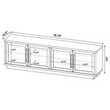 Medina 4-Door TV Stand for TVs up to 85 Inches Black view 11